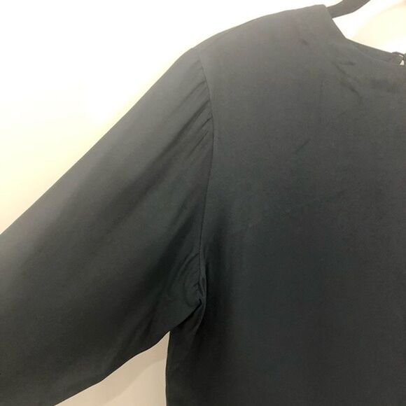 Vintage Pat Argenti Black Silk Blouse Size Small - Picture 4 of 7